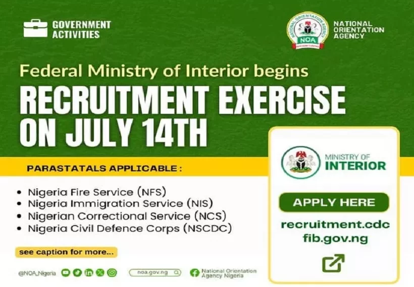 Nigeria Immigration Service Recruitment 2025